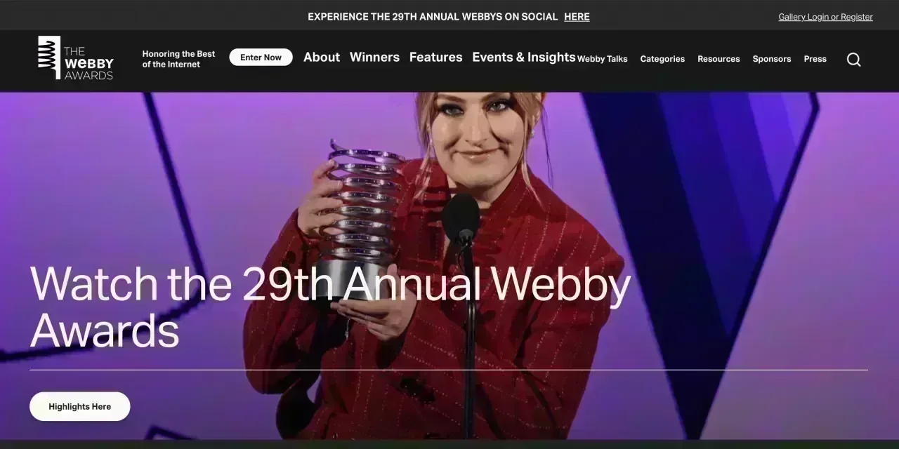 Webby Awards - Interactive Platform